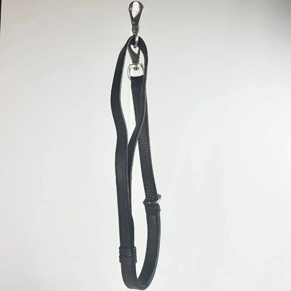 COLE HAAN Satchel Crossbody Bag Color Black Silver Tone Hardware Removable strap - Picture 15 of 16